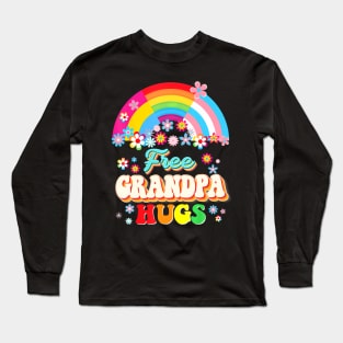 Free Grandpa Hugs LGBTQ Transgender Pansexual LGBT Long Sleeve T-Shirt